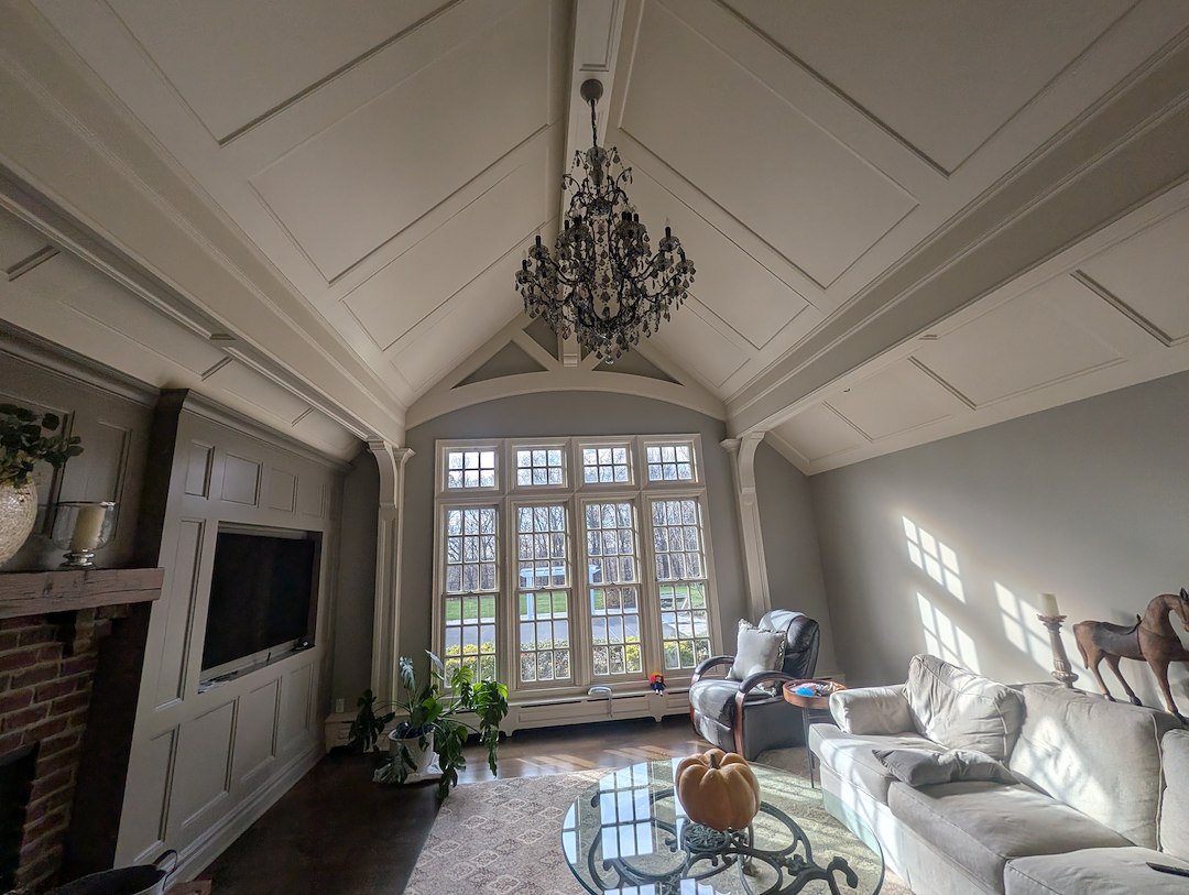 “Interior painting project in Boonton NJ featuring professionally painted walls and ceilings with clean lines and high-quality finish.”